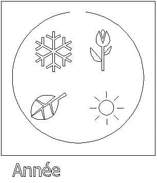 example of an icon - a year