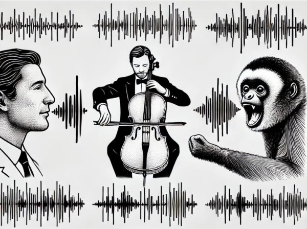 Language of sounds and sounds of language